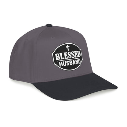 Blessed Husband Embroidered Hat Mid Profile Baseball Cap | Husband Dad Faith
