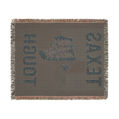 Texas Tough Woven Blanket, Cozy Home Decor, Southwestern Style Throw for Any Occasion, Great Gift for Texans, Picnic Essential