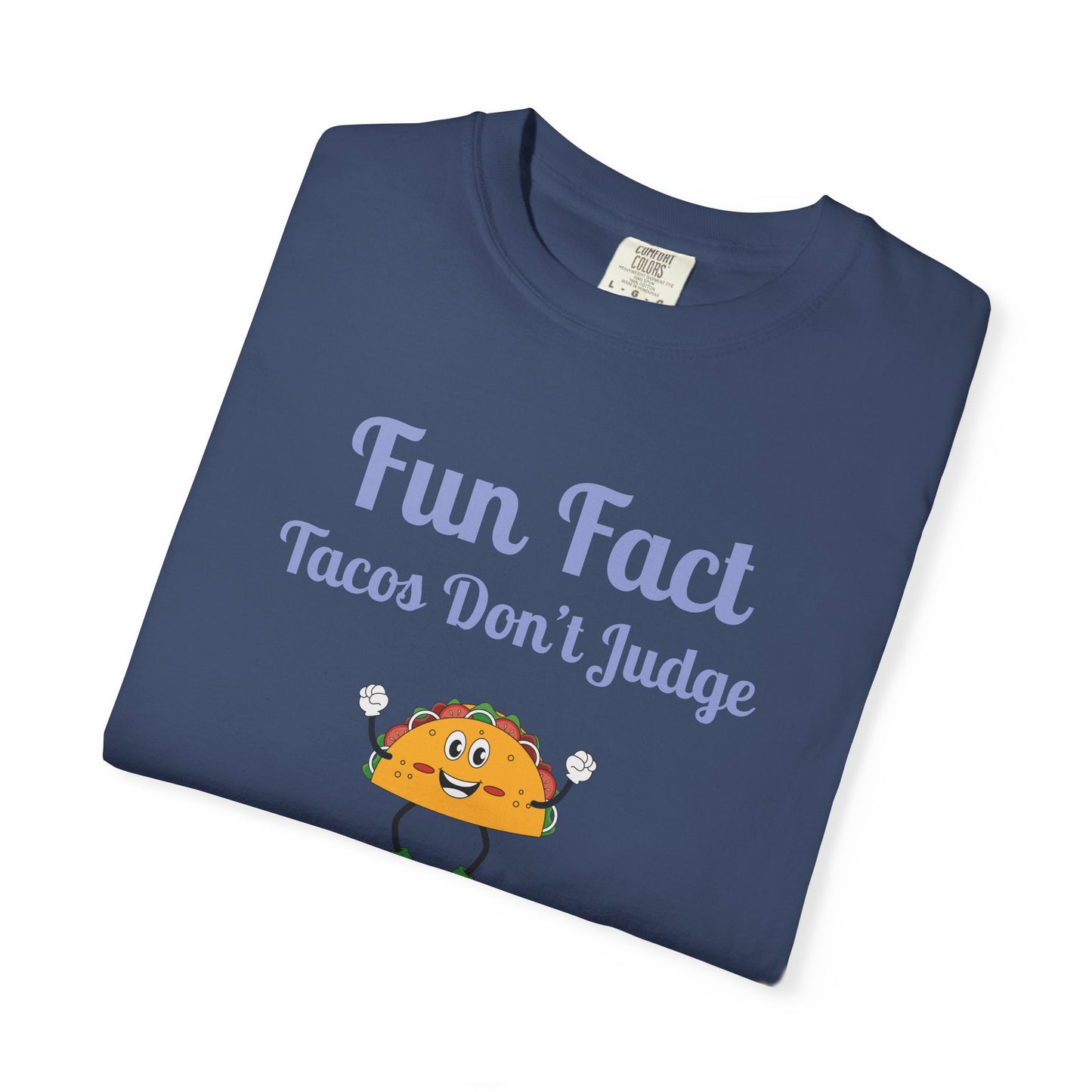Fun Fact Taco Unisex Tee - Humorous Foodie Shirt, Gift for Taco Lovers, Casual Wear, Cute Graphic Tee