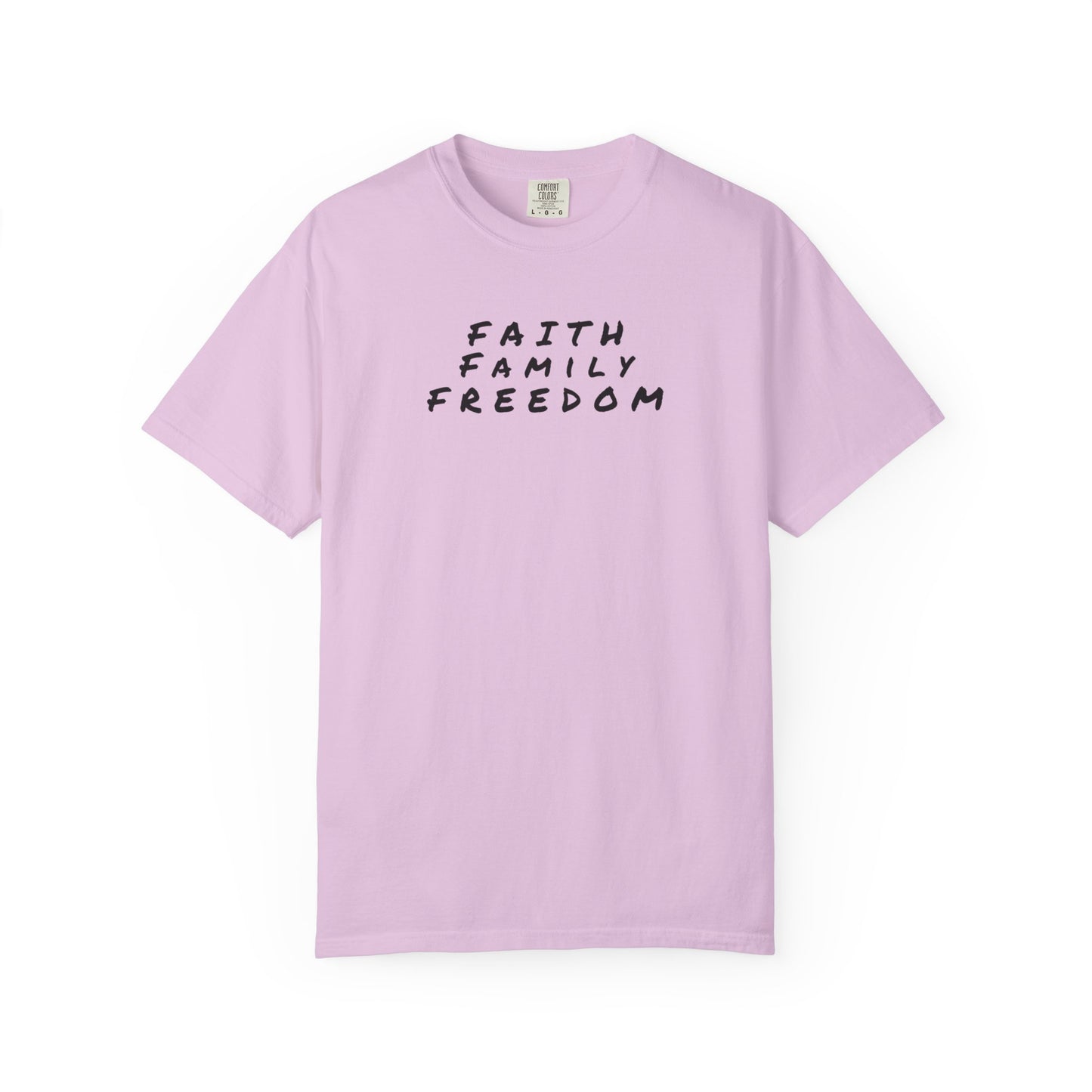 Faith Family Freedom Unisex T-shirt, Christian Tee, Faith Over Fear Shirt, Religious Apparel, Inspirational Clothing