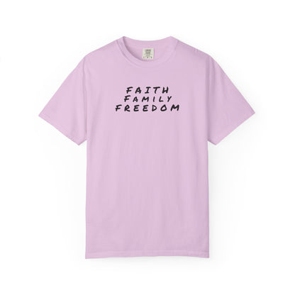 Faith Family Freedom Unisex T-shirt, Christian Tee, Faith Over Fear Shirt, Religious Apparel, Inspirational Clothing