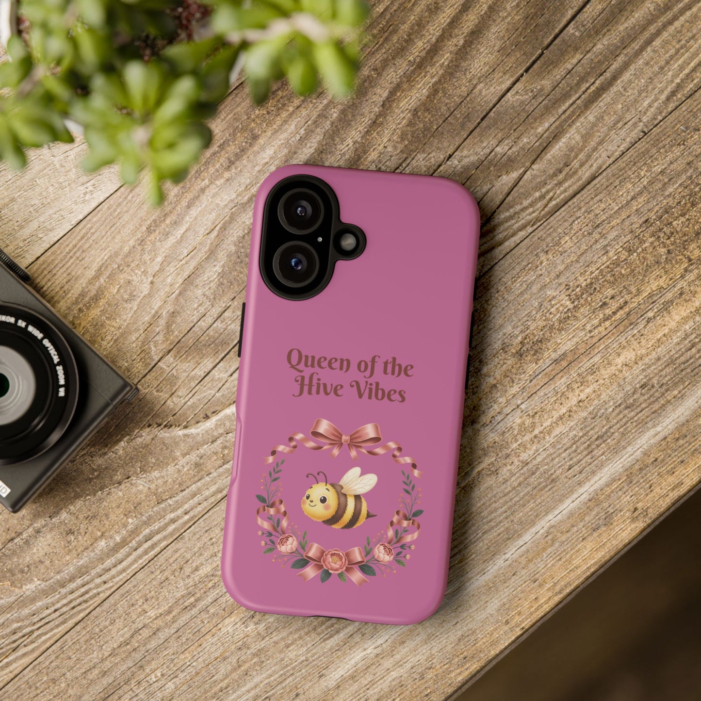 Queen of the Hive Bee Phone Case | Cute Floral Bee iPhone Case
