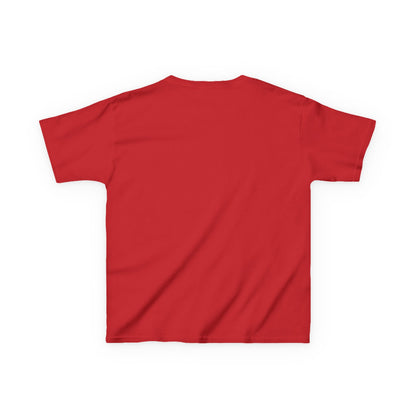 Bus Stop Mood Kids Tee | Grumpy Highland Cow Illustration, Funny Morning Shirt