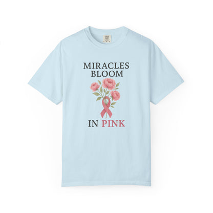 Breast Cancer Awareness T-Shirt, Floral Design for Charity Events, Gifts for Survivors, Unisex Apparel, Supportive Fashion