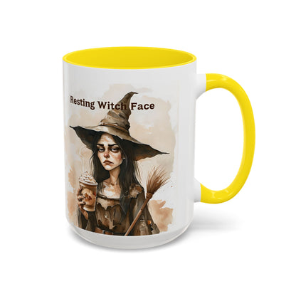 Resting Witch Face Coffee Mug - Halloween Mug, Funny Mug, Witch Mug, Halloween Gift, Coffee Lover Gift