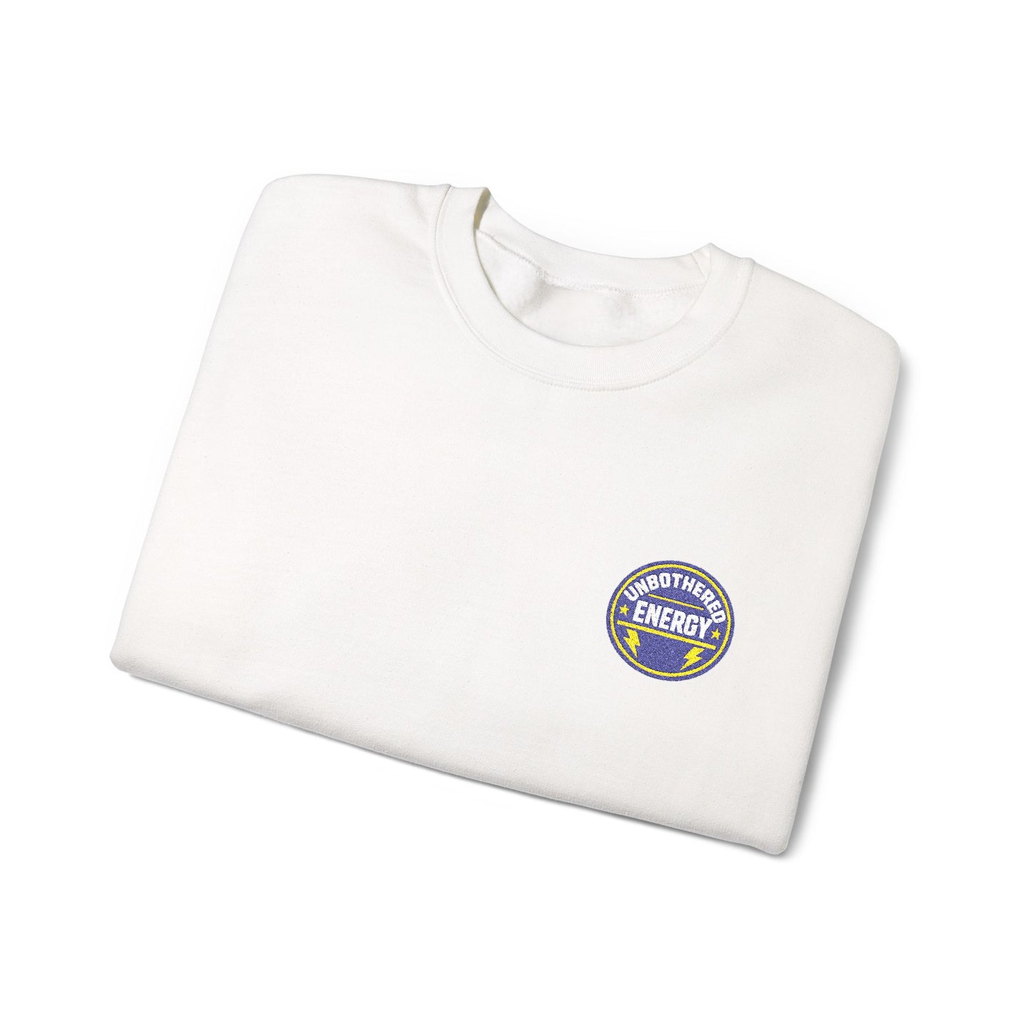 Unbothered Energy embroidered sweatshirt | Funny Slogan Crewneck