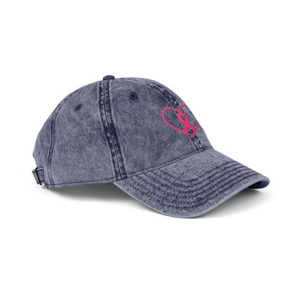 Embroidered Vintage Cap, Breast Cancer Awareness Hat, Pink Ribbon Baseball Cap, Cancer Support Gift, Retro Cancer Survivor Cap