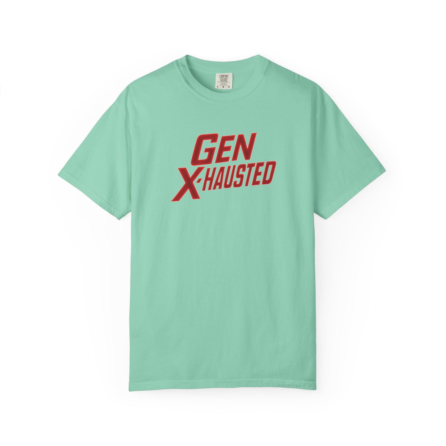 Gen X-Hausted Unisex T-shirt, Forgot Again Found Out Funny Tee, Gen X Humor Gift, Retro 80s 90s Shirt, Vintage Style Clothing