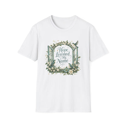 Hope Learned My Name T-Shirt | Abuse Survivor Inspiration