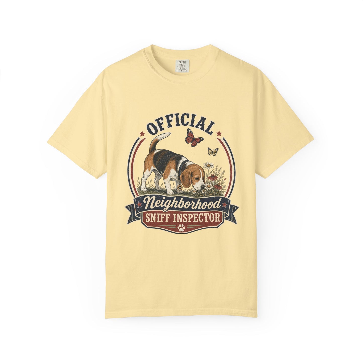 Official Neighborhood Sniff Inspector Beagle T-Shirt | Dog Lover Tee