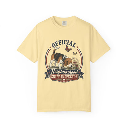 Official Neighborhood Sniff Inspector Beagle T-Shirt | Dog Lover Tee