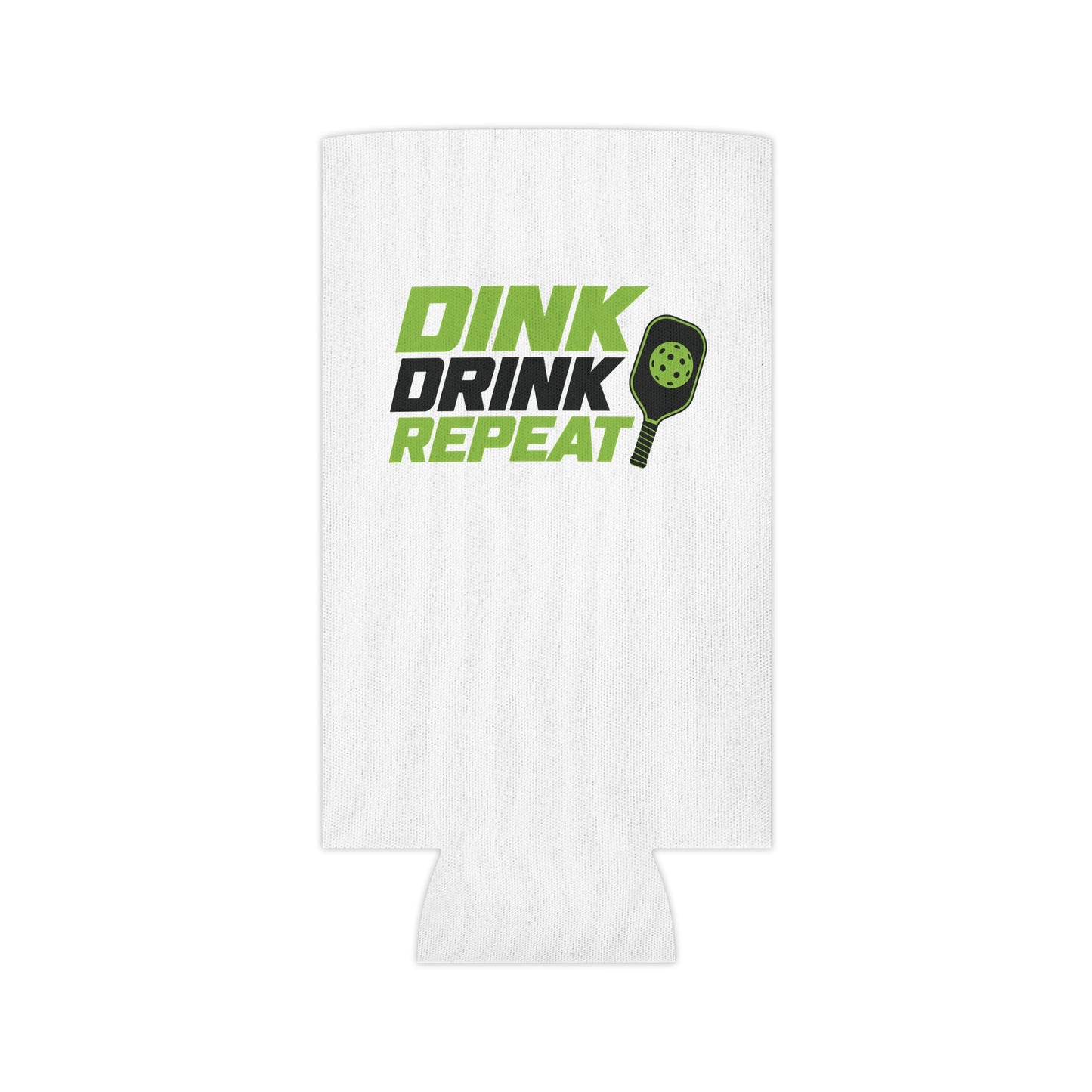 Dink Drink Repeat Can Cooler | Pickleball Paddle Graphic, Personalized Option