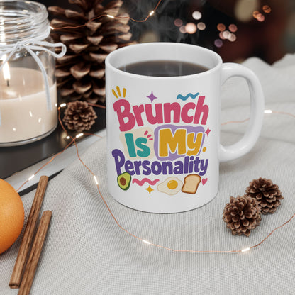 Brunch Is My Personality Mug | Avocado Toast Coffee Cup