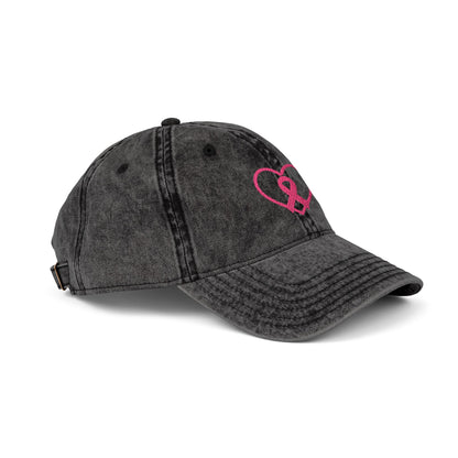 Embroidered Vintage Cap, Breast Cancer Awareness Hat, Pink Ribbon Baseball Cap, Cancer Support Gift, Retro Cancer Survivor Cap