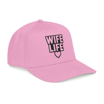 Wife Life Mid Profile Baseball Cap | Wife Life Baseball Hat