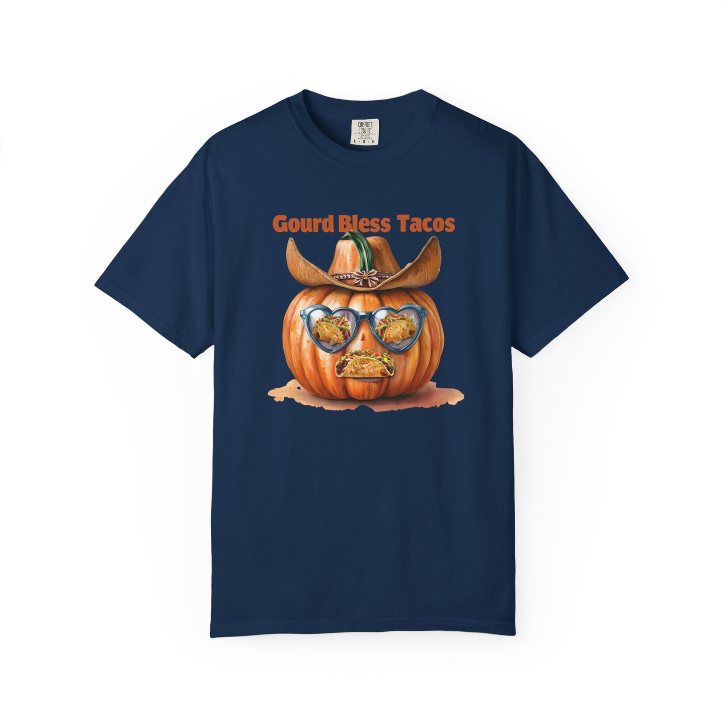 Funny Halloween T-Shirt, Gourd Bless Tacos Tee, Unisex Graphic Tee, Taco Lover Shirt, Fall Festival Apparel, Cute Pumpkin Shirt
