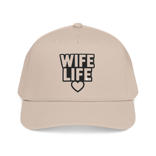 Wife Life Mid Profile Baseball Cap | Wife Life Baseball Hat