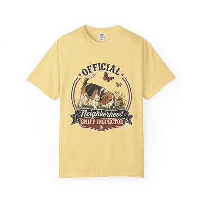 Official Neighborhood Sniff Inspector Beagle T-Shirt | Dog Lover Tee