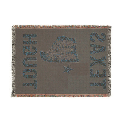 Texas Tough Woven Blanket, Cozy Home Decor, Southwestern Style Throw for Any Occasion, Great Gift for Texans, Picnic Essential