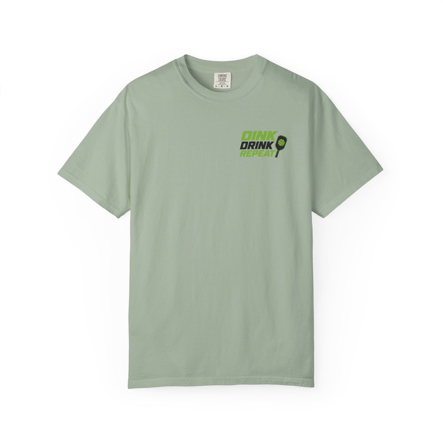 Dink Drink Repeat T-shirt | Pickleball Paddle Graphic