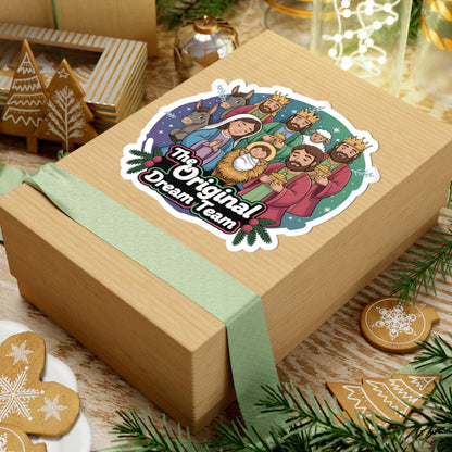 The Original Dream Team Nativity Sticker | Kiss-Cut Christmas Sticker