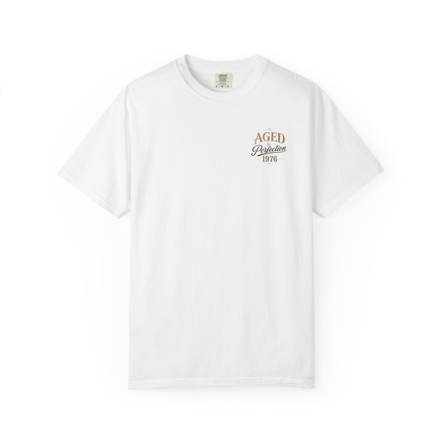 Aged to Perfection 1976 T-Shirt | Vintage Typographic Birthday Design