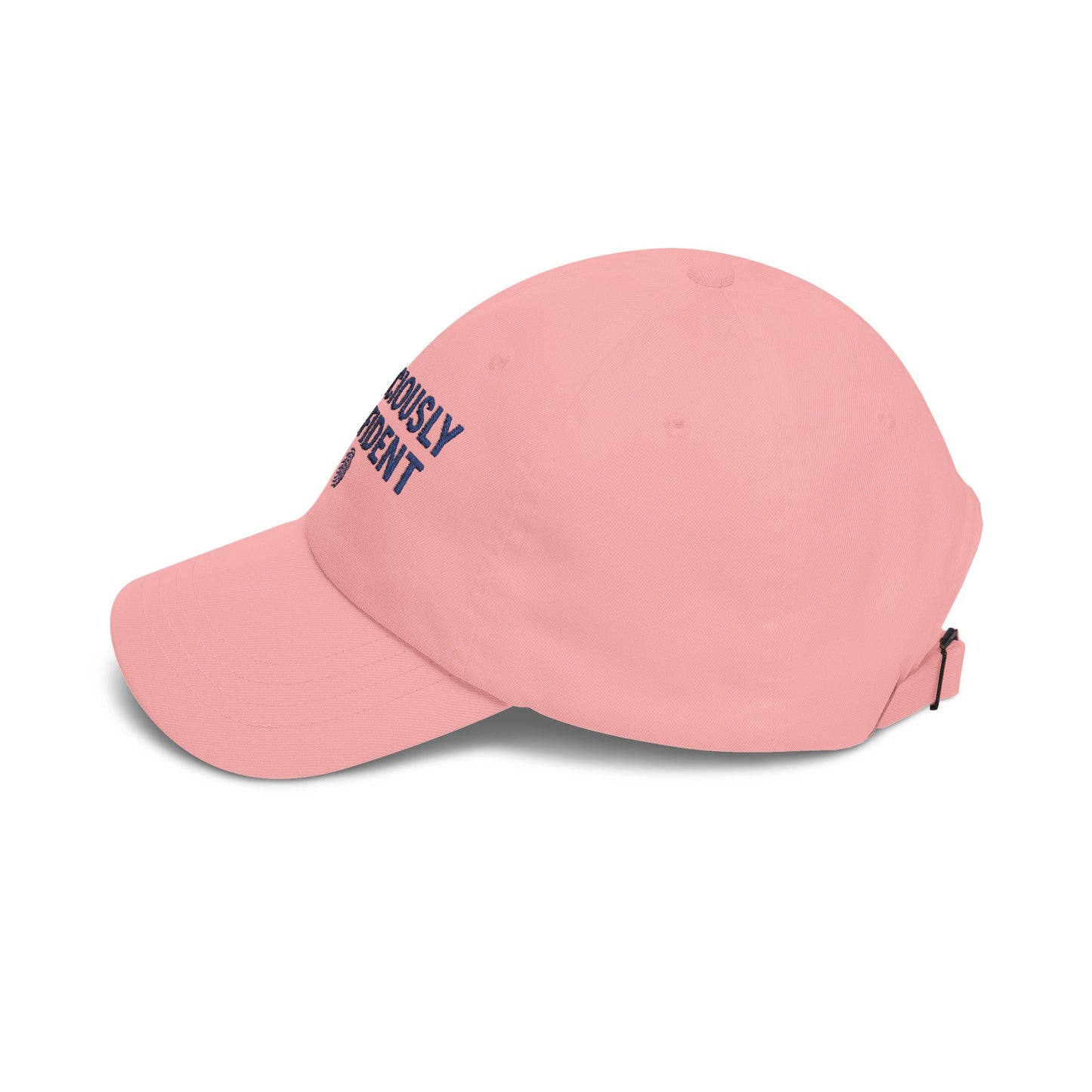 Suspiciously Confident Dad Cap | Embroidered Text, Fingerprint Accent
