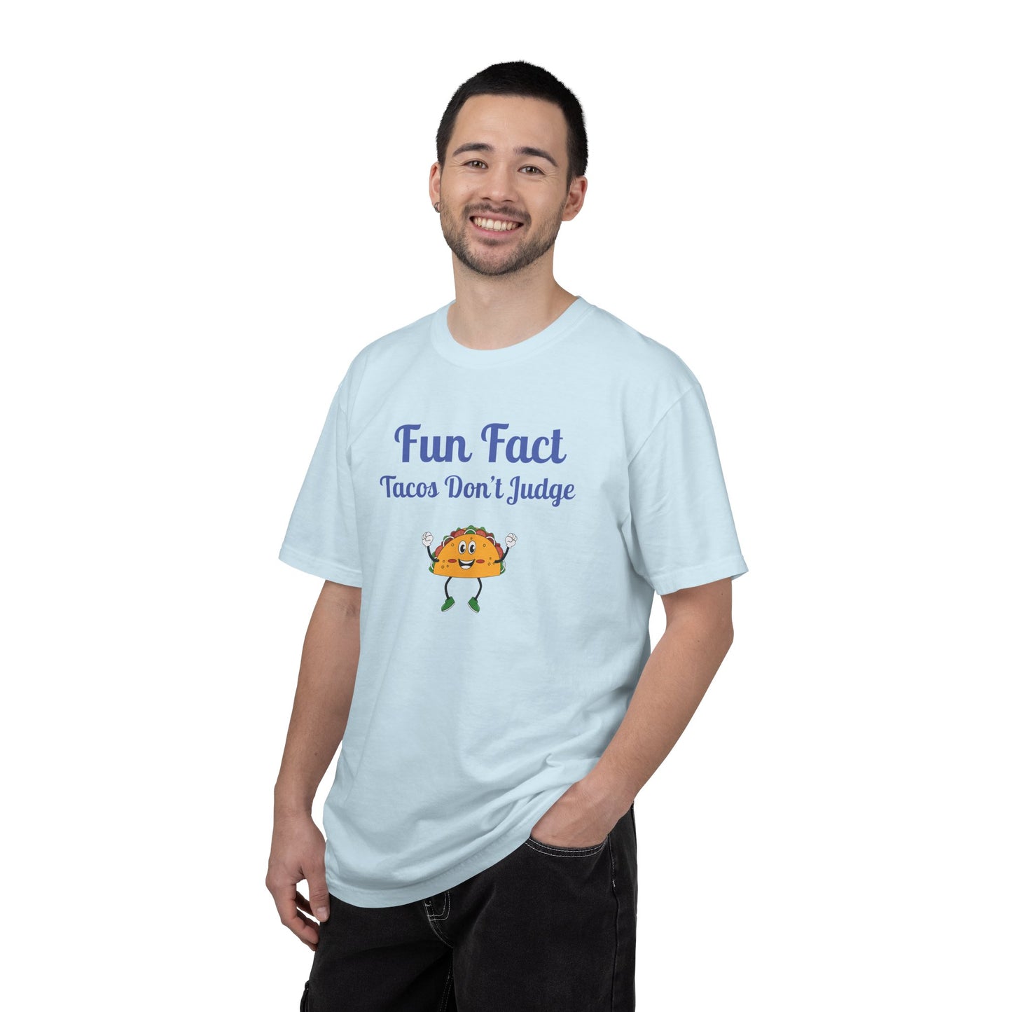 Fun Fact Taco Unisex Tee - Humorous Foodie Shirt, Gift for Taco Lovers, Casual Wear, Cute Graphic Tee