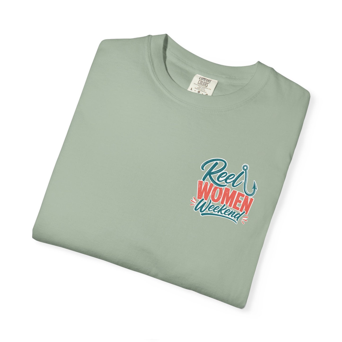 Reel Women Weekend T-shirt | Fishing Hook Typography Tee