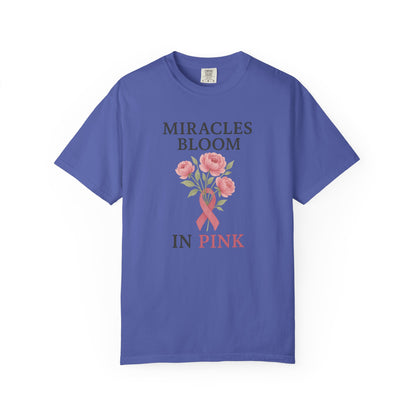Breast Cancer Awareness T-Shirt, Floral Design for Charity Events, Gifts for Survivors, Unisex Apparel, Supportive Fashion