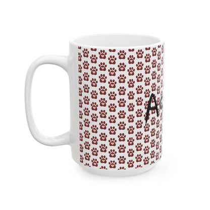Paw Print Ceramic Mug - Perfect for Pet Lovers, Dog/Cat Gifts, Coffee/Tea Drinkware, Animal Enthusiasts, Birthday/Anniversary