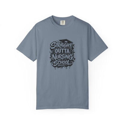 Straight Outta Nursing School T-shirt | Nursing Graduate Tee, Cap Graphic