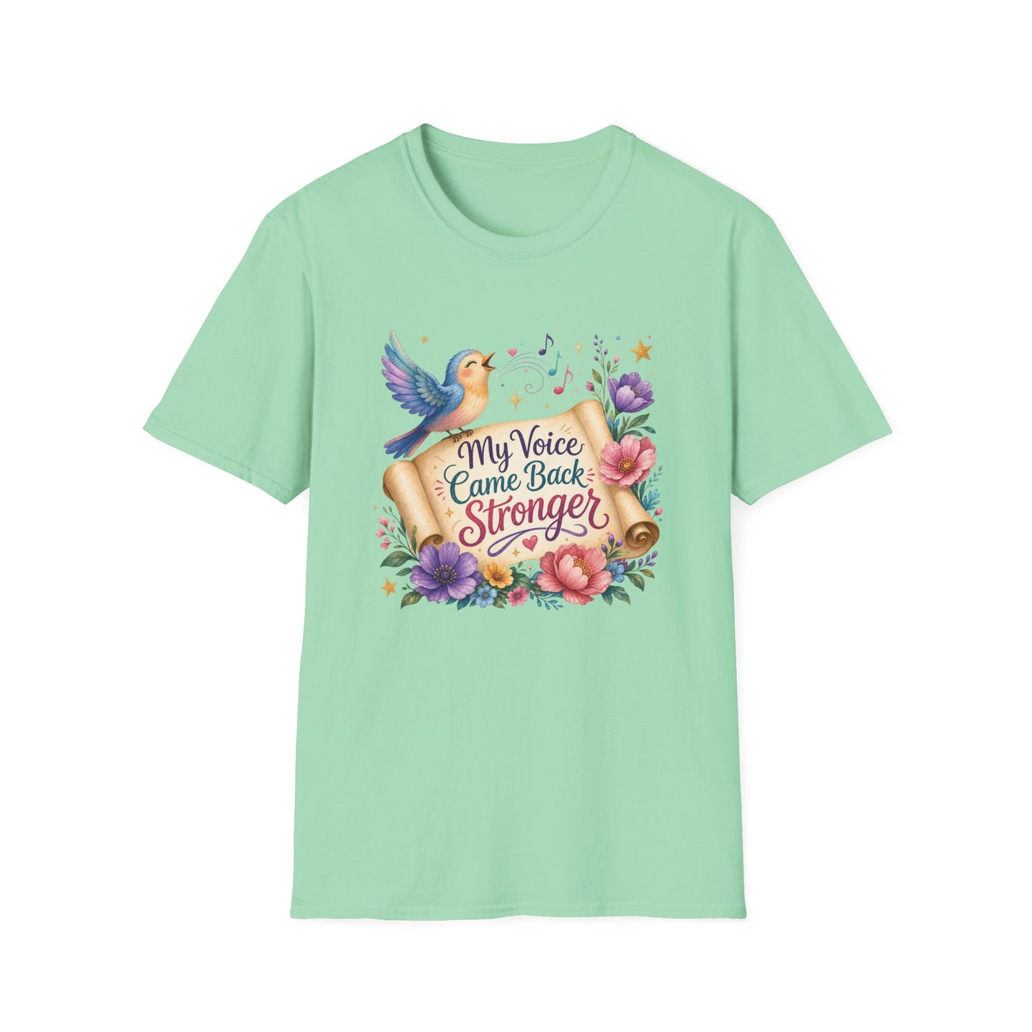 My Voice Came Back Stronger T-Shirt | Survivor