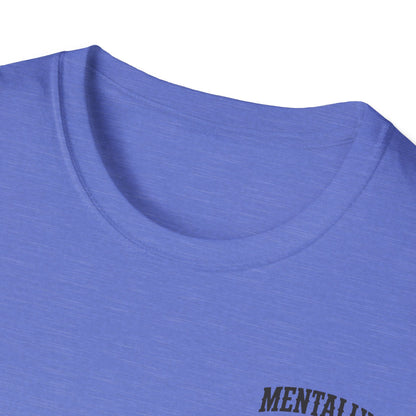 Mentally Checked Out Still Showin' Up T-Shirt | Funny Typography Tee
