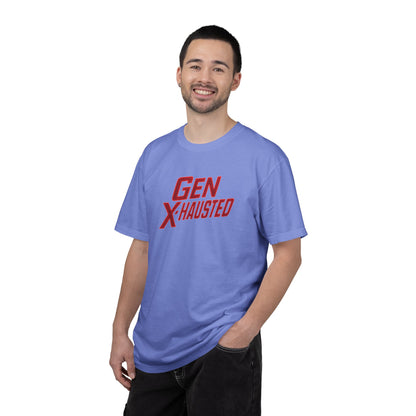 Gen X-Hausted Unisex T-Shirt, Vintage Style Tee, Funny Gift for Gen X, Casual Wear, Humor Shirt