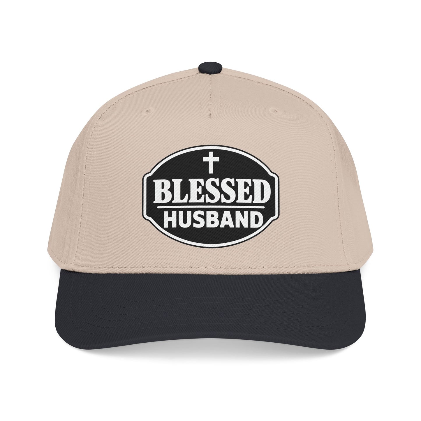Blessed Husband Embroidered Hat Mid Profile Baseball Cap | Husband Dad Faith