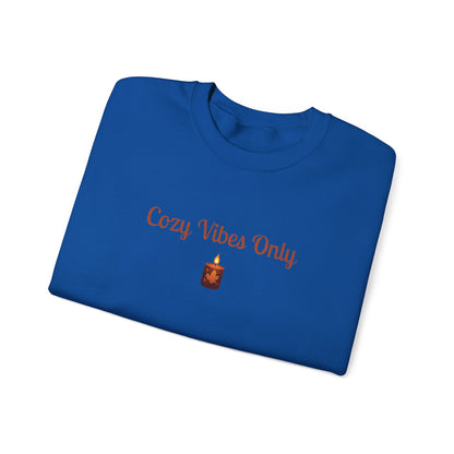 Cozy Vibes Only Sweatshirt, Unisex Crewneck, Casual Wear, Fall Fashion, Gift for Her, Cozy Apparel, Warm Layering