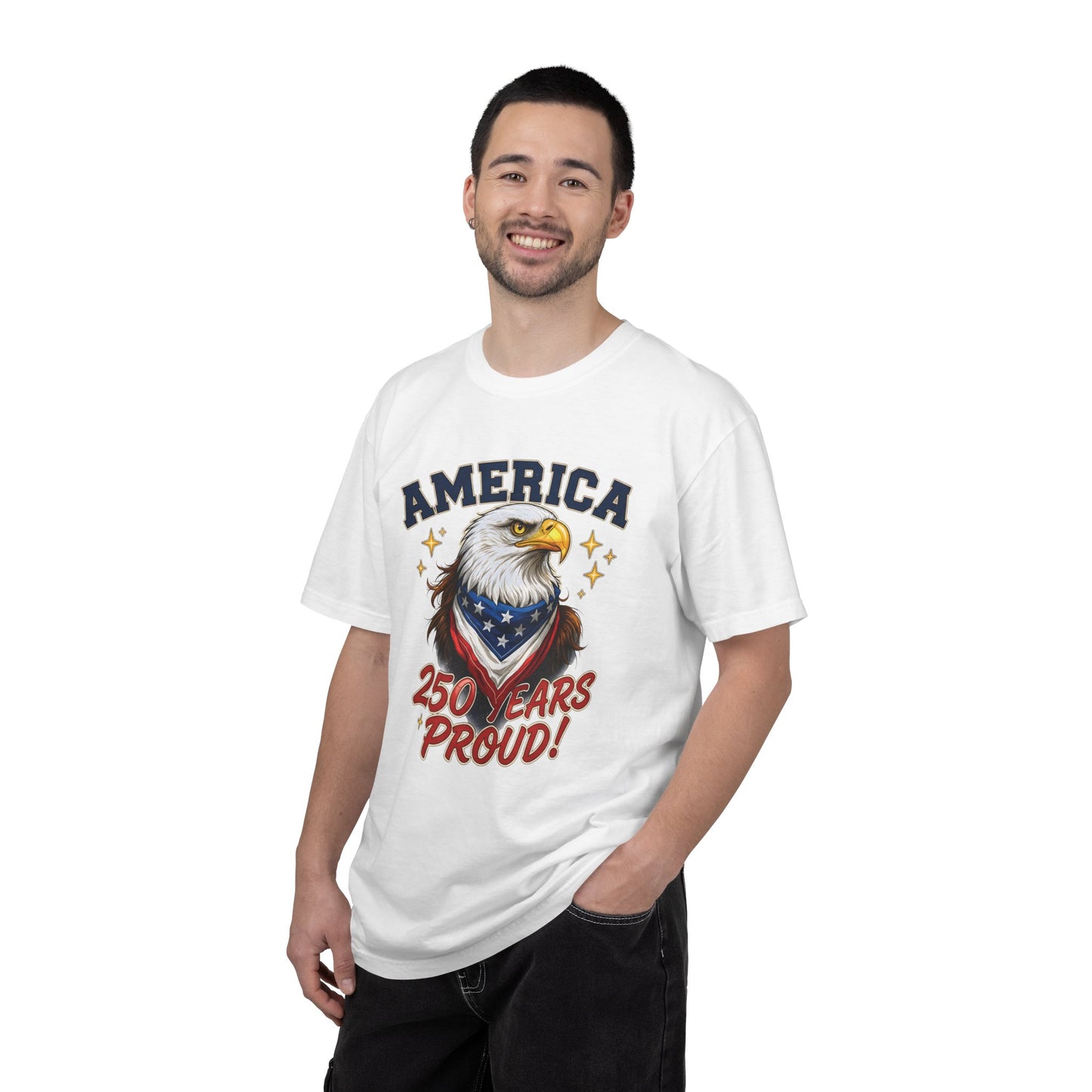 America Eagle 250 Years Proud T-Shirt | Patriotic Bald Eagle Tee - 250th Anniversary