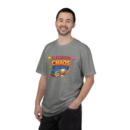 Classroom Chaos Coordinator T-shirt | Teacher Coffee Books Pencil