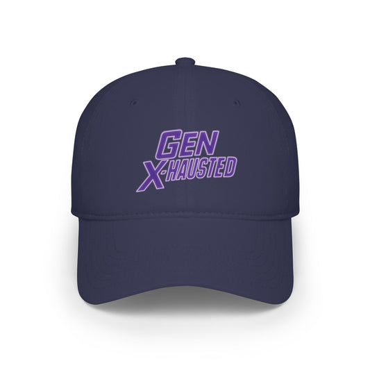 Gen X-Hausted Baseball Cap, Trendy Hat for Gen X, Cool Gift, Casual Style, Summer Accessory, Vintage Look, Comfortable Headwear