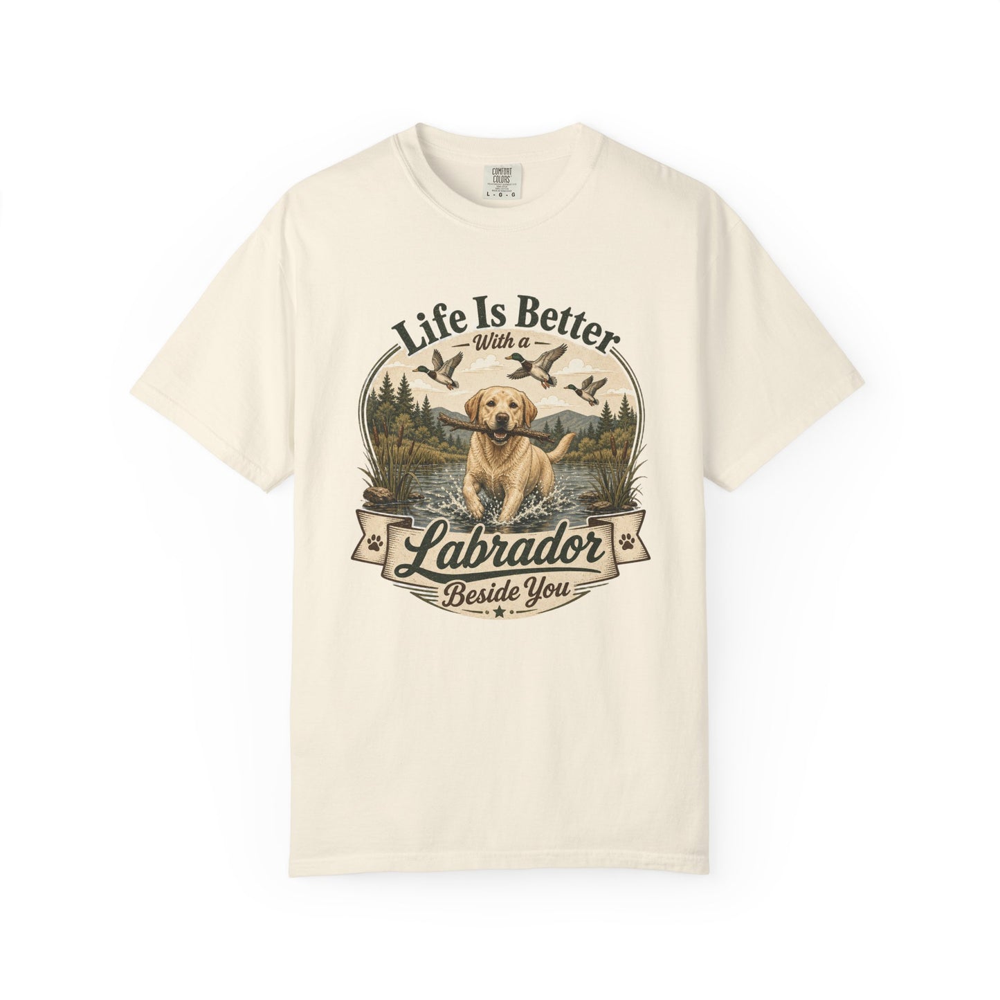 Life Is Better with a Labrador T-shirt | Lab Dog Design