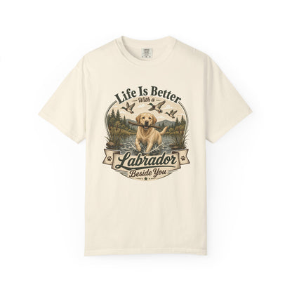 Life Is Better with a Labrador T-shirt | Lab Dog Design