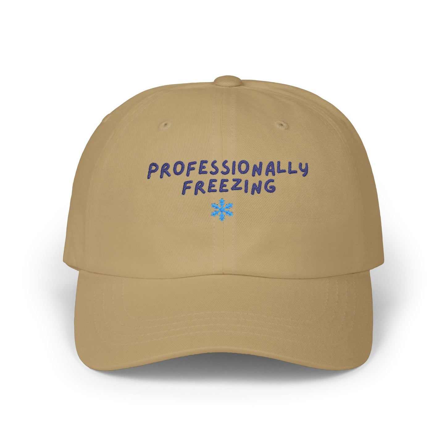Professionally Freezing Classic Dad Cap | Snowflake Embroidered Hat