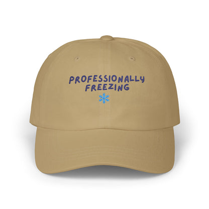 Professionally Freezing Classic Dad Cap | Snowflake Embroidered Hat