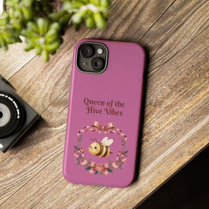Queen of the Hive Bee Phone Case | Cute Floral Bee iPhone Case