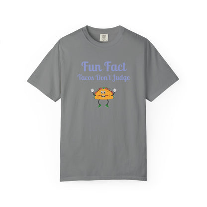 Fun Fact Taco Unisex Tee - Humorous Foodie Shirt, Gift for Taco Lovers, Casual Wear, Cute Graphic Tee