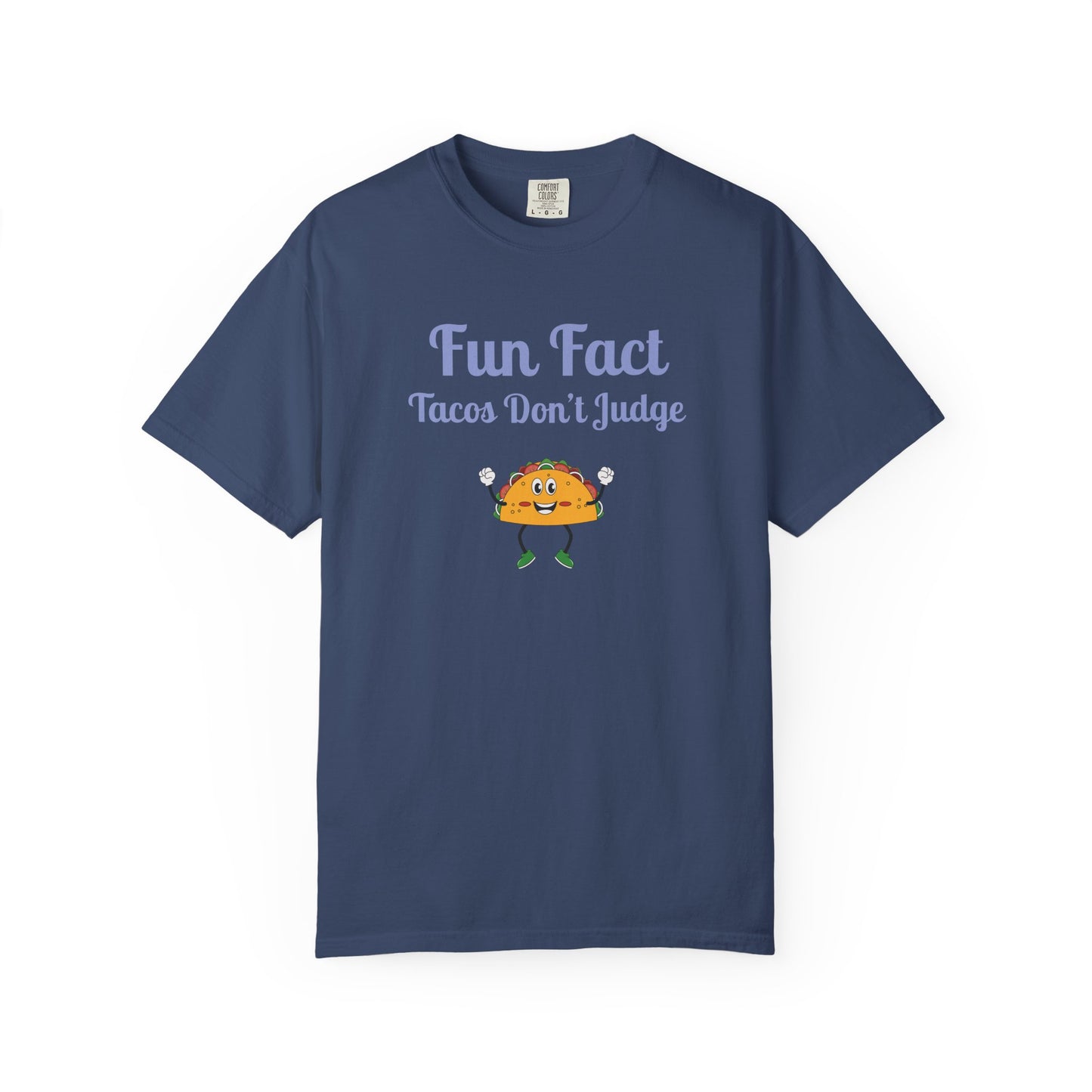 Fun Fact Taco Unisex Tee - Humorous Foodie Shirt, Gift for Taco Lovers, Casual Wear, Cute Graphic Tee