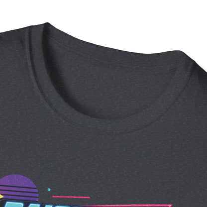 Raised on Jesus & Hose Water T-Shirt | Retro Neon Christian Faith Graphic