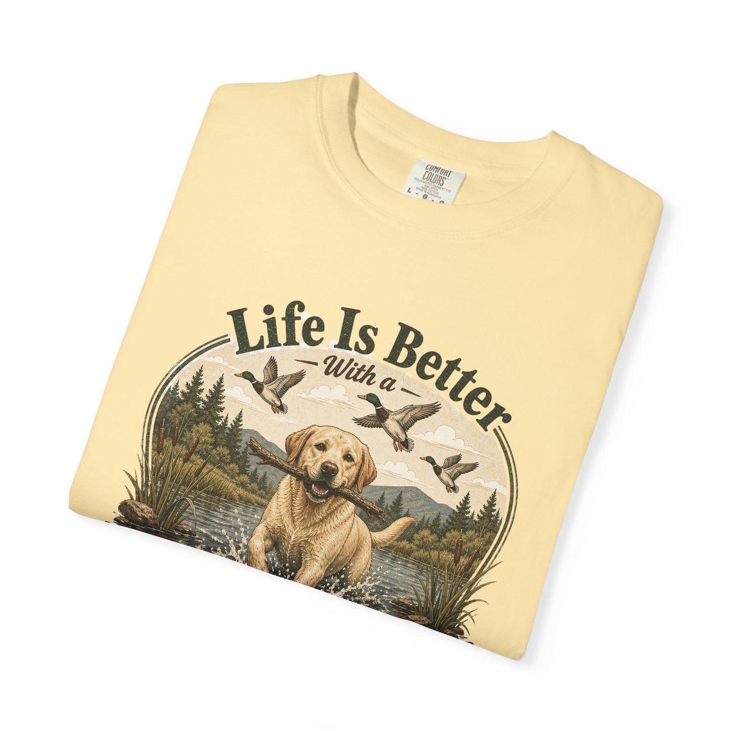 Life Is Better with a Labrador T-shirt | Lab Dog Design