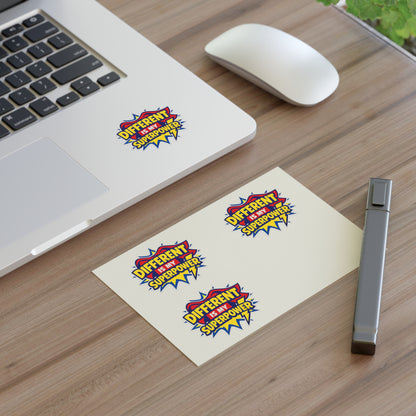 Different Is My Superpower Autism Sticker Sheets | Neurodiversity Pride Stickers